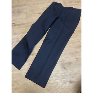 Edwards Garment Mens Navy Poly Cotton Woven Dress Pants Sz 36 BFD Issued NWT